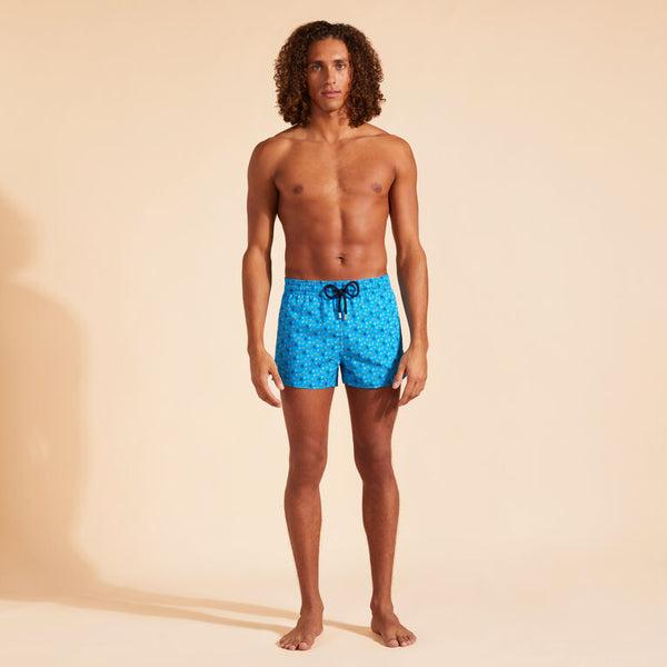 VILEBREQUIN Men Short Swim Shorts Micro Ronde des Tortues Rainbow