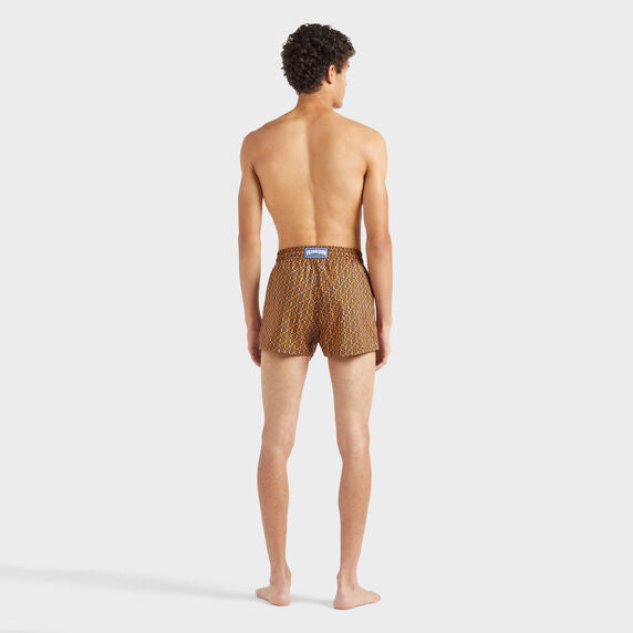 VILEBREQUIN Men Short Swim Shorts Graphic Wrinkles