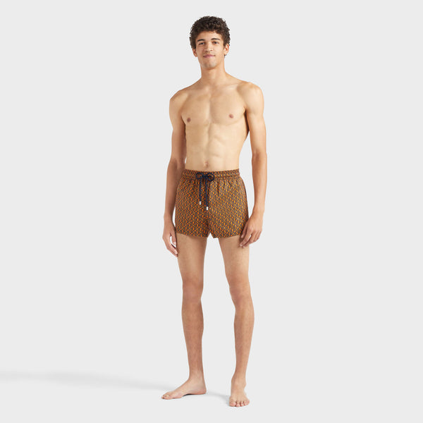 VILEBREQUIN Men Short Swim Shorts Graphic Wrinkles
