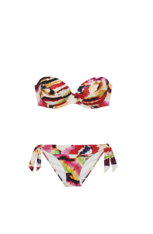 PAIN de SUCRE Women Mayor Bandeau Top and Diva Tie-waisted Bikini Bottom