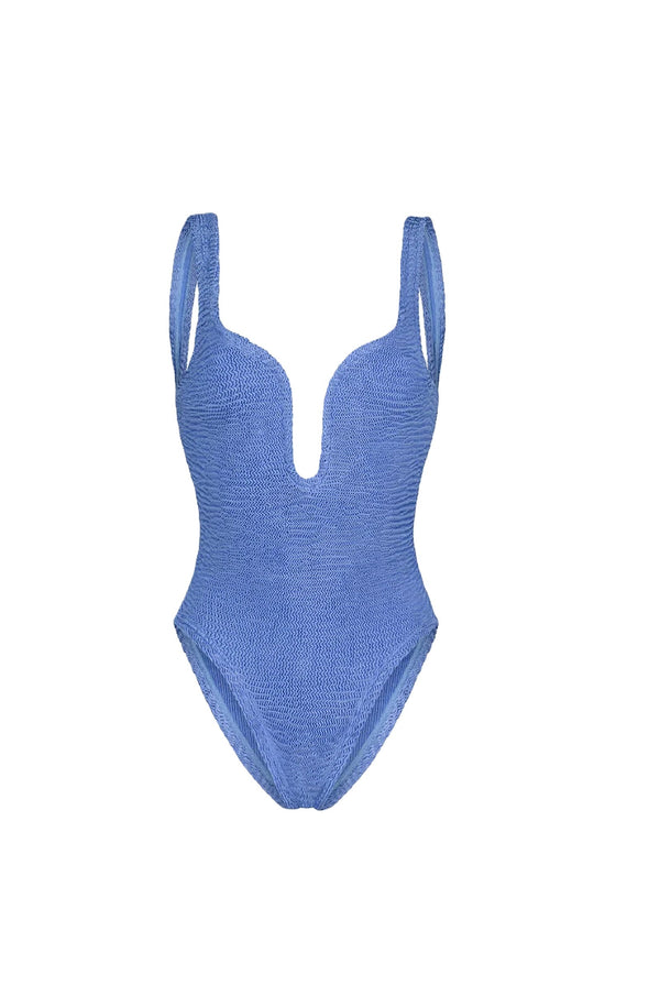PARAMIDONNA Women Mika Blue Jeans Underwire One-Piece Swimsuit