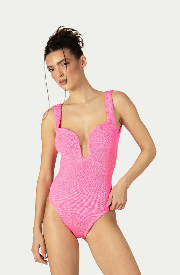 PARAMIDONNA Women Mika Bubble Mat Underwired One-Piece Swimsuit