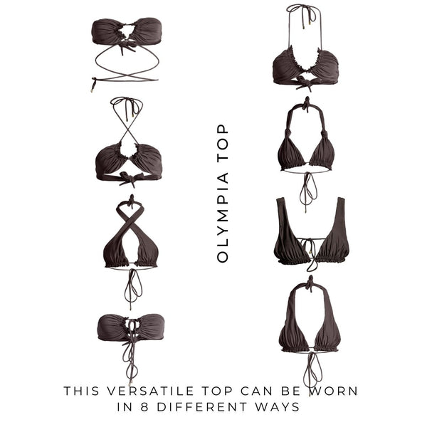 JANTHEE BERLIN Olympia Bikini Top - Mocha