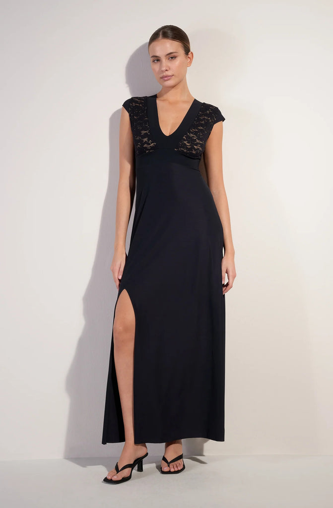 PAIN de SUCRE Nao Black Split Maxi Dress