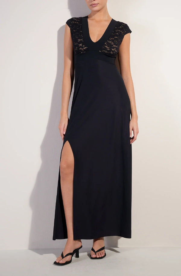 PAIN de SUCRE Women Nao Black Split Maxi Dress