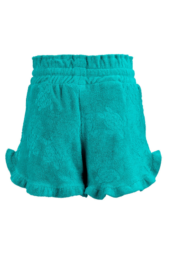 VILEBREQUIN Girls Terry Swim Shorts Ronde des Tortues