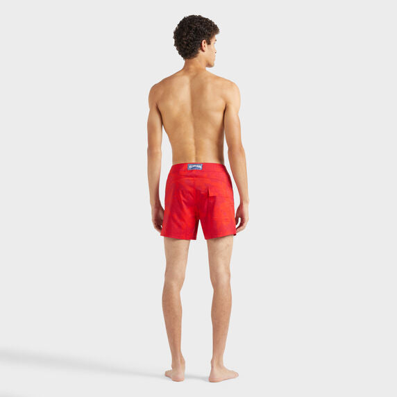 VILEBREQUIN Men Stretch Swim Shorts Flat Belt Flower Power