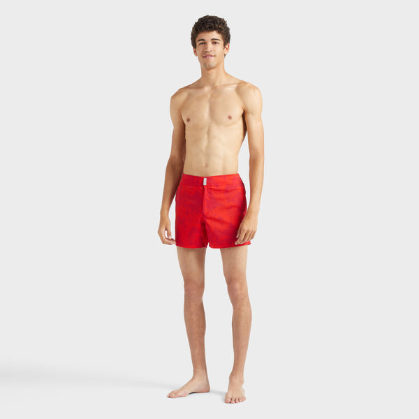VILEBREQUIN Men Stretch Swim Shorts Flat Belt Flower Power