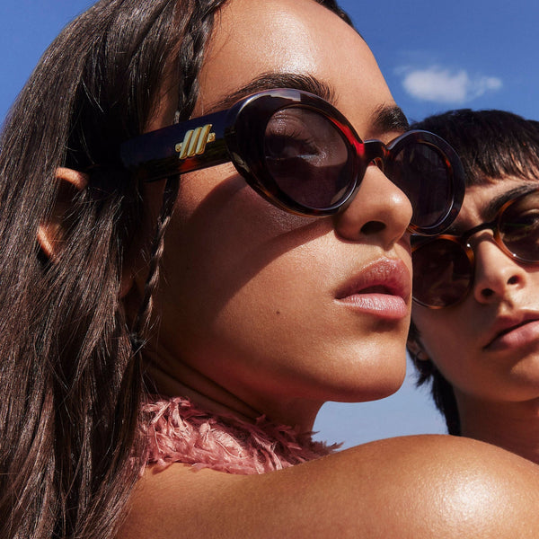 LE SPECS Nouvea Vie Dark Tort female Oval Sunglasses