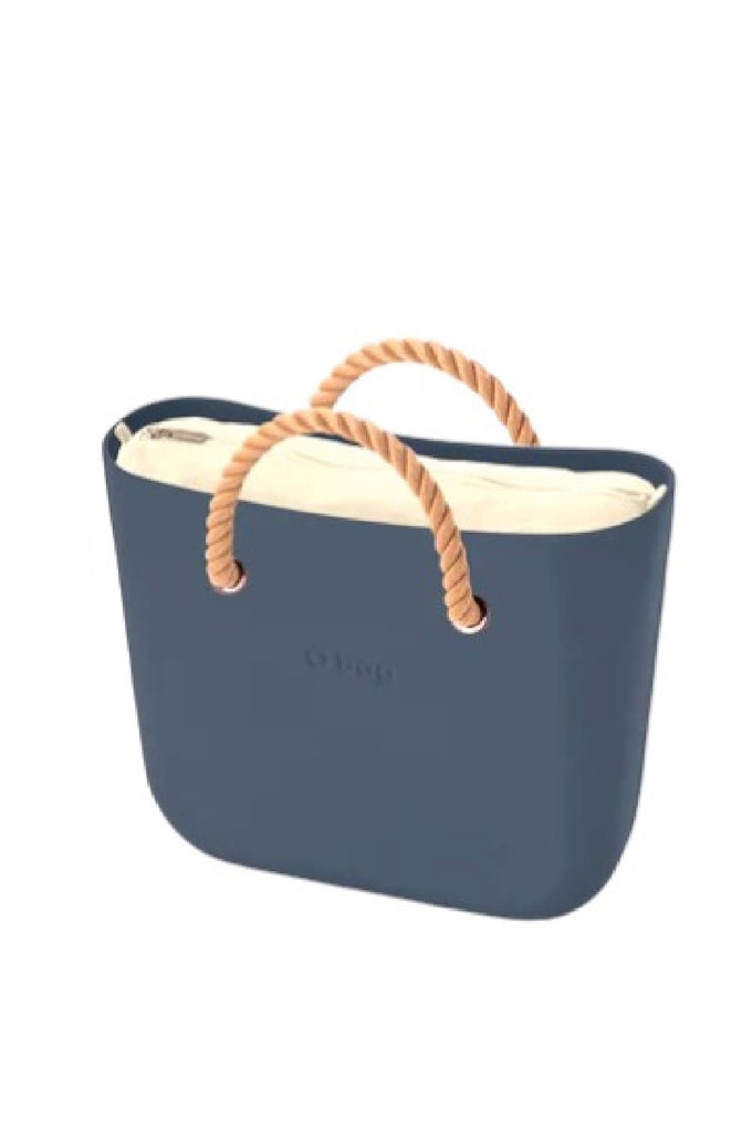O BAG Mini XL w/ Canvas Fabric Inner Bag & Short Rope Handle