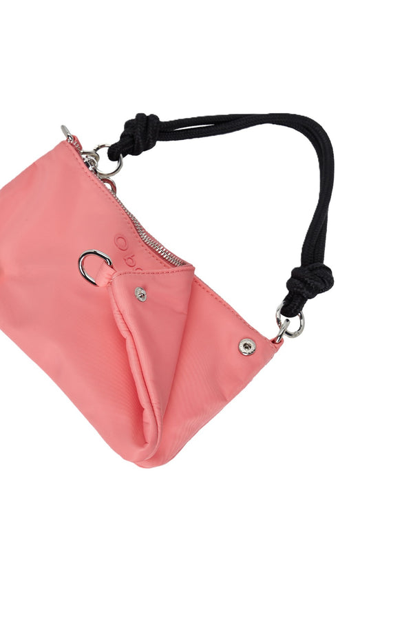 O BAG Women Orlando Double Handbg with Strap and Handle in Nylon