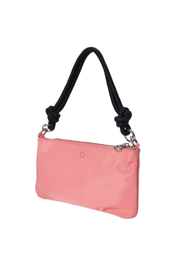 O BAG Women Orlando Double Handbg with Strap and Handle in Nylon