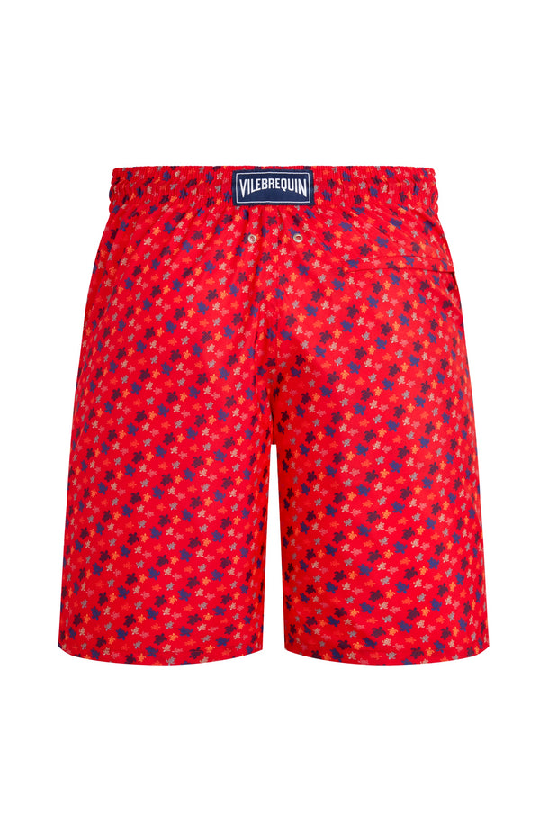 VILEBREQUIN Men Long Swim Shorts Ultra-Light and Pacakable Micro Ronde des Tortues