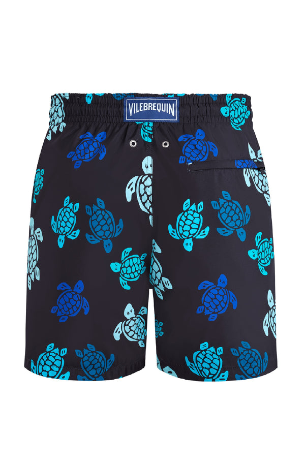 VILEBREQUIN Men Long Ultra-Light and Packable Swim Shorts Tortues Multicolores