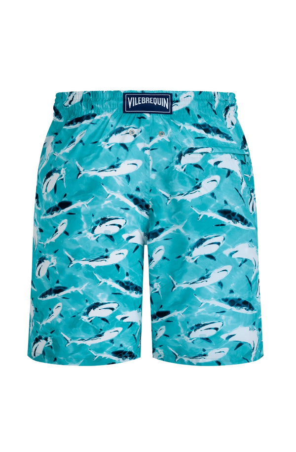 VILEBREQUIN Men Long Ultra-Light and Packable Swim Shorts Requins