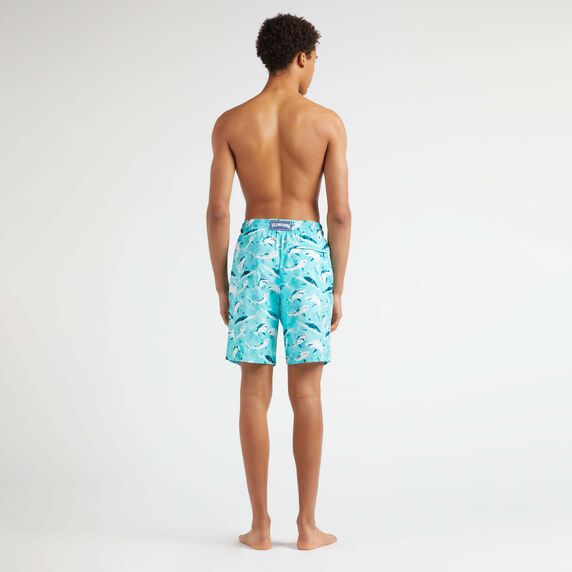 VILEBREQUIN Men Long Ultra-Light and Packable Swim Shorts Requins