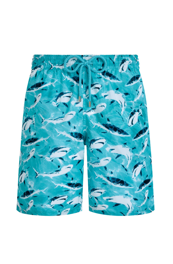 VILEBREQUIN Men Long Ultra-Light and Packable Swim Shorts Requins