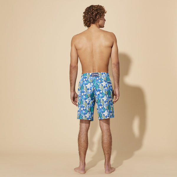 VILEBREQUIN Men Long Swim Shorts Camo Seaweed