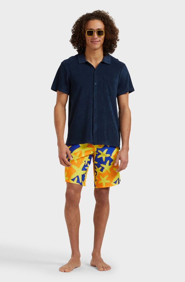 VILEBREQUIN Men Long Ultra-Light and Packable Swim Shorts Starlight