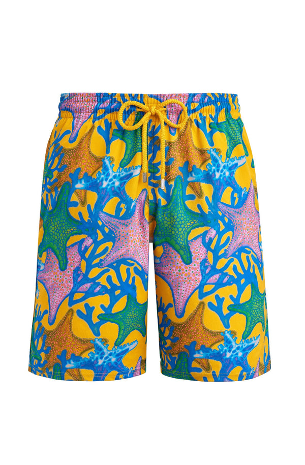 VILEBREQUIN Men Long Stretch Swim Shorts Glowed Stars