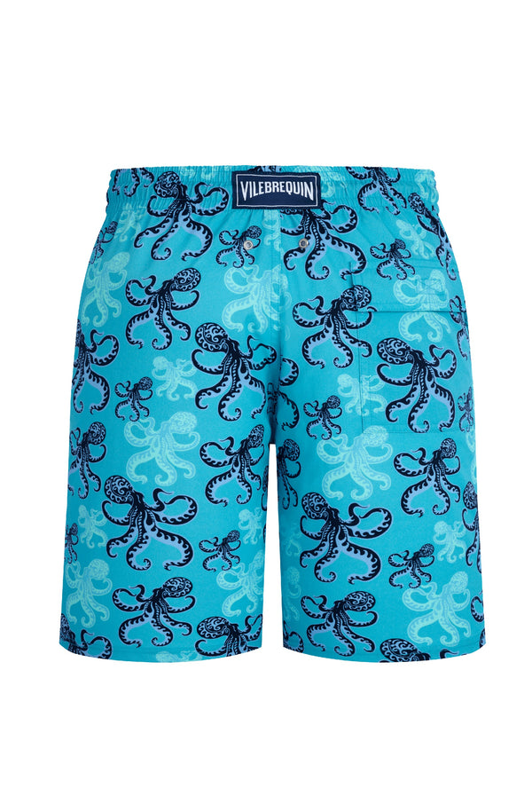 VILEBREQUIN Men Long Stretch Swim Shorts Poulpes