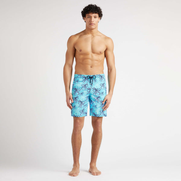 VILEBREQUIN Men Long Stretch Swim Shorts Poulpes