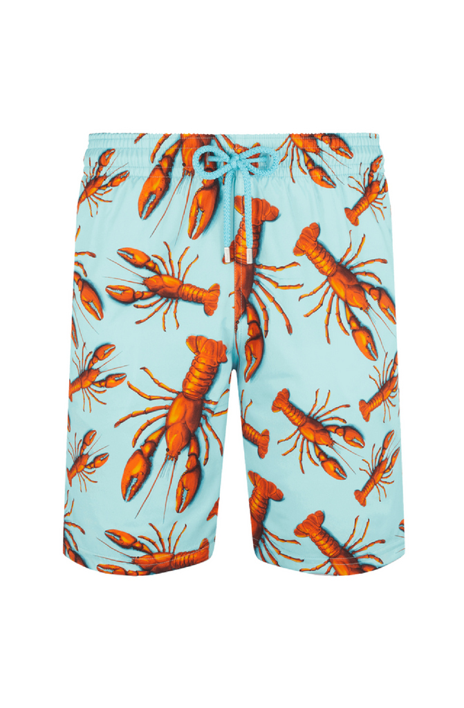 VILEBREQUIN Men Long Swim Shorts Lobster