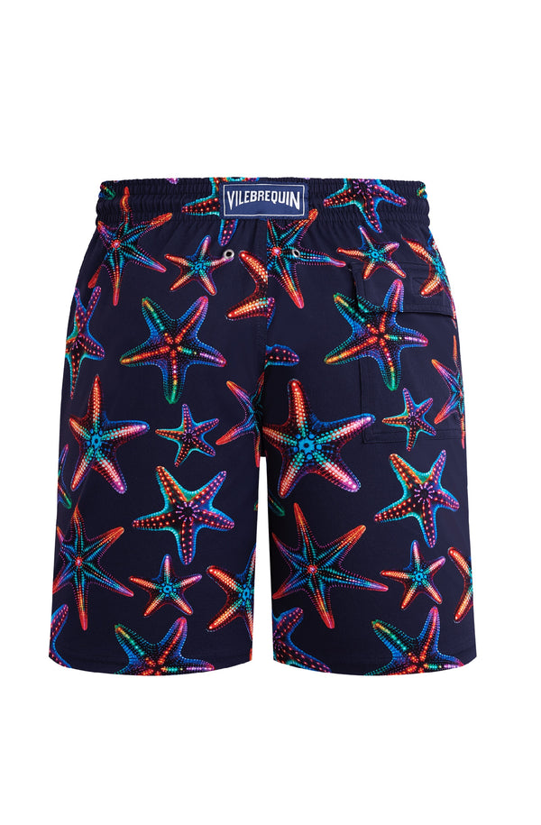 VILEBREQUIN Men Long Stretch Swim Shorts Disco Stars