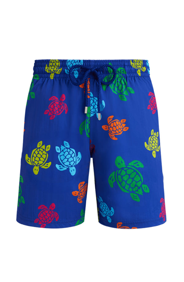 VILEBREQUIN Men Long Stretch Swim Shorts Tortue Multicolor