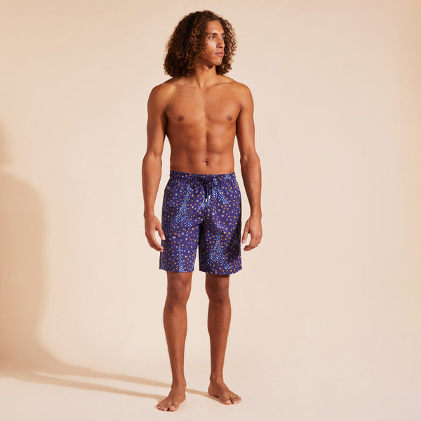 VILEBREQUIN Men Long Swim Shorts Eiffel Turtles