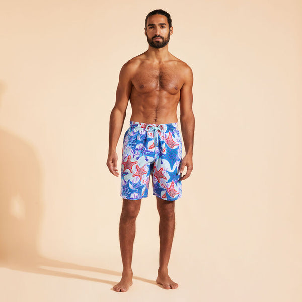 VILEBREQUIN Men Long Swim Shorts Glowed Stars