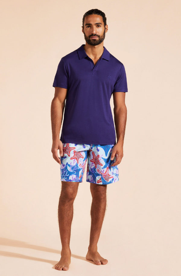 VILEBREQUIN Men Long Swim Shorts Glowed Stars