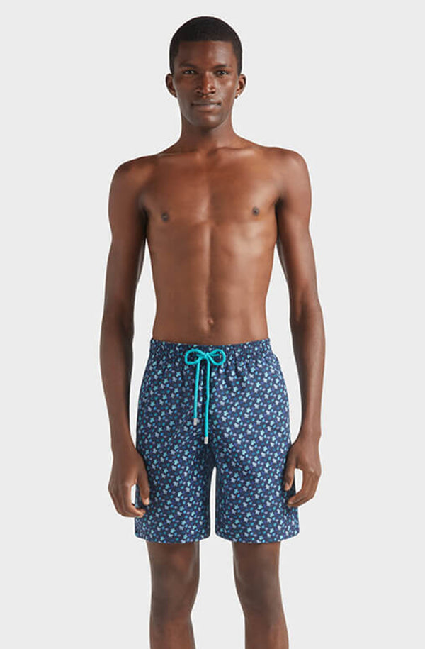 VILEBREQUIN Men Long Swim Shorts Micro Ronde des Tortues