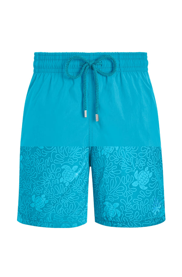 VILEBREQUIN Men Long Swim Trunks Water-Reactive Splash