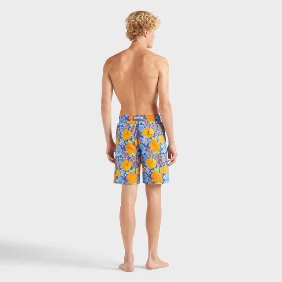 VILEBREQUIN Men Long Swim Shorts Ronde des Tortues Logo