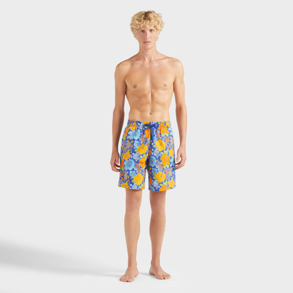 VILEBREQUIN Men Long Swim Shorts Ronde des Tortues Logo