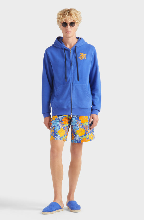 VILEBREQUIN Men Long Swim Shorts Ronde des Tortues Logo