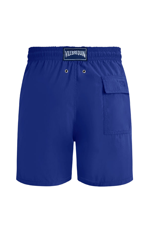 VILEBREQUIN Men Long Swim Shorts Water-Reactive Ronde des Tortues Maxi