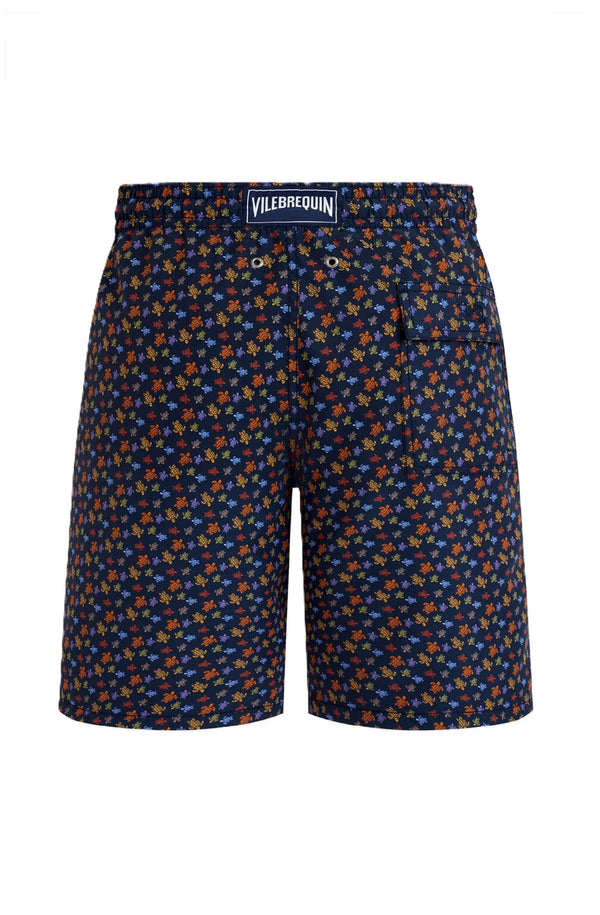 VILEBREQUIN Men Long Ultra-Light and Packable Swim Shorts Micro Ronde Des Tortues