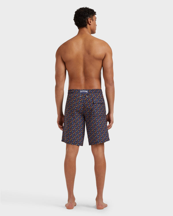 VILEBREQUIN Men Long Ultra-Light and Packable Swim Shorts Micro Ronde Des Tortues