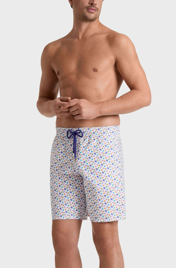 VILEBREQUIN Men Long Swim Shorts Micro Ronde des Tortues
