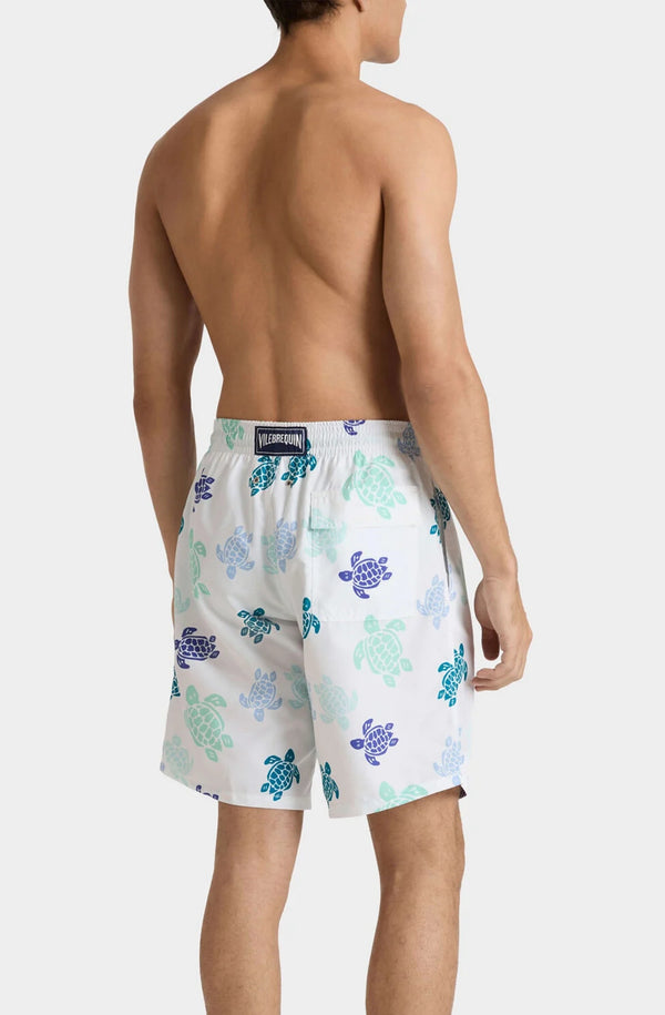 VILEBREQUIN Men Long Swim Shorts Tortues Multicolores