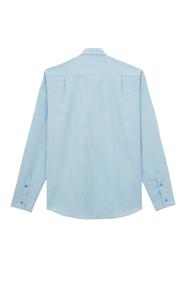 VILEBREQUIN Men Wool Shirt Micro Rayures Tailoring