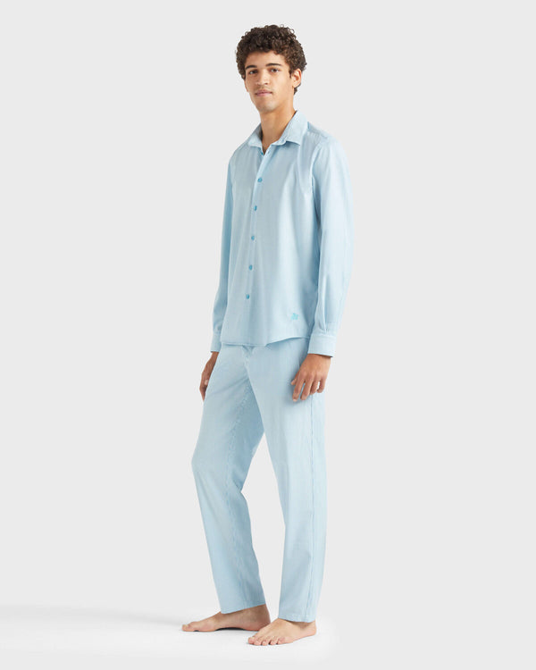 VILEBREQUIN Men Wool Shirt Micro Rayures Tailoring