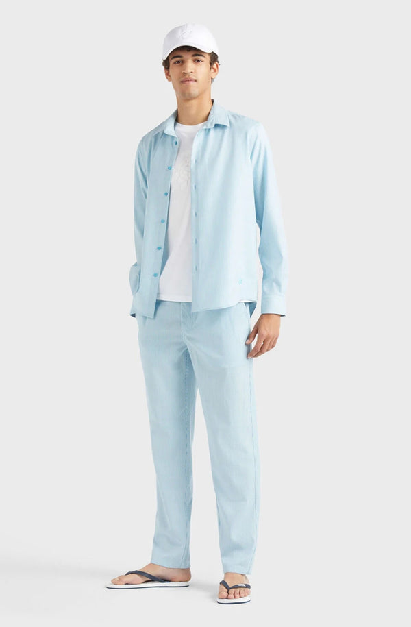 VILEBREQUIN Men Wool Shirt Micro Rayures Tailoring