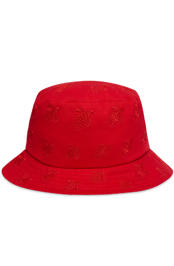 VILEBREQUIN Embroidered Bucket Hat Turtles All Over