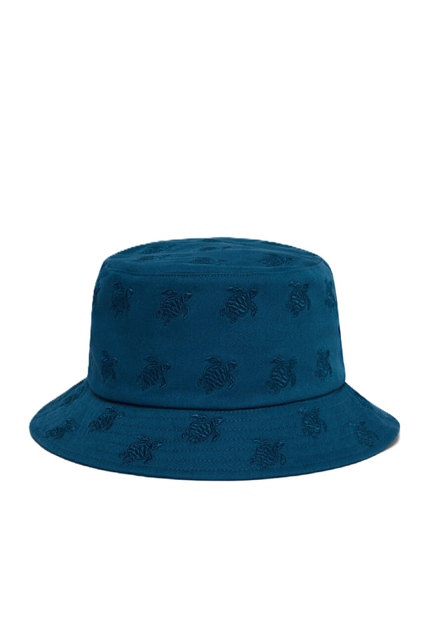 VILEBREQUIN Unisex Embroidered Bucket Hat Turtles All Over