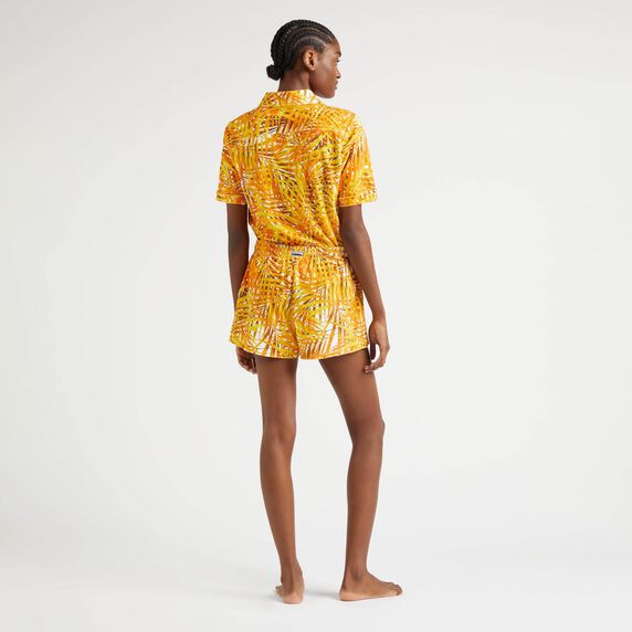VILEBREQUIN Women Terry Shorts Palm Leaves