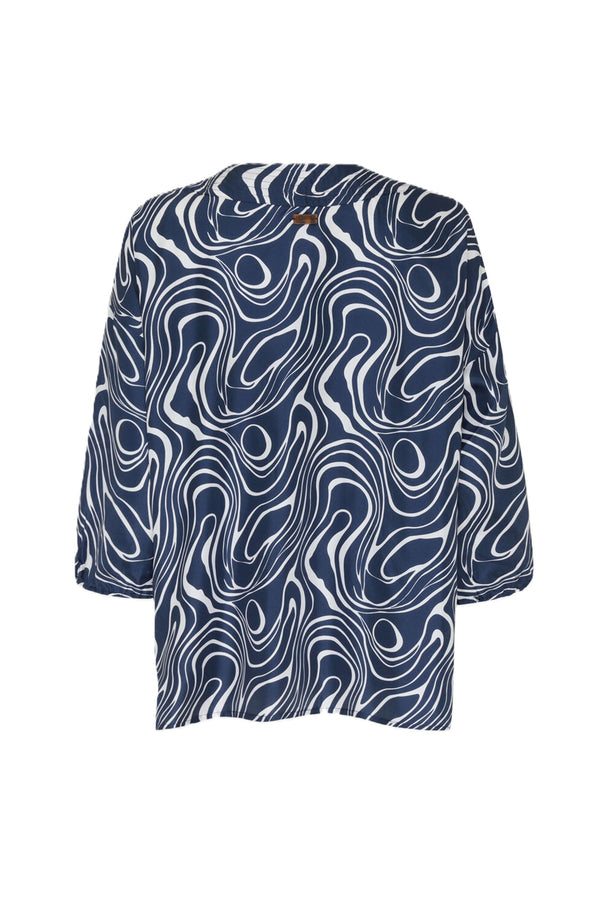 VILEBREQUIN Women Silk Shirt Waves