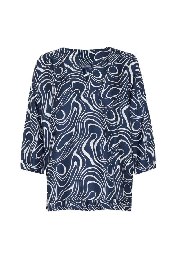 VILEBREQUIN Women Silk Shirt Waves